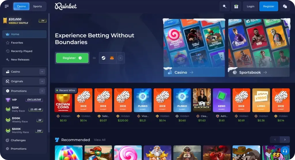 Rainbet limited-time welcome deal with promo code activation
